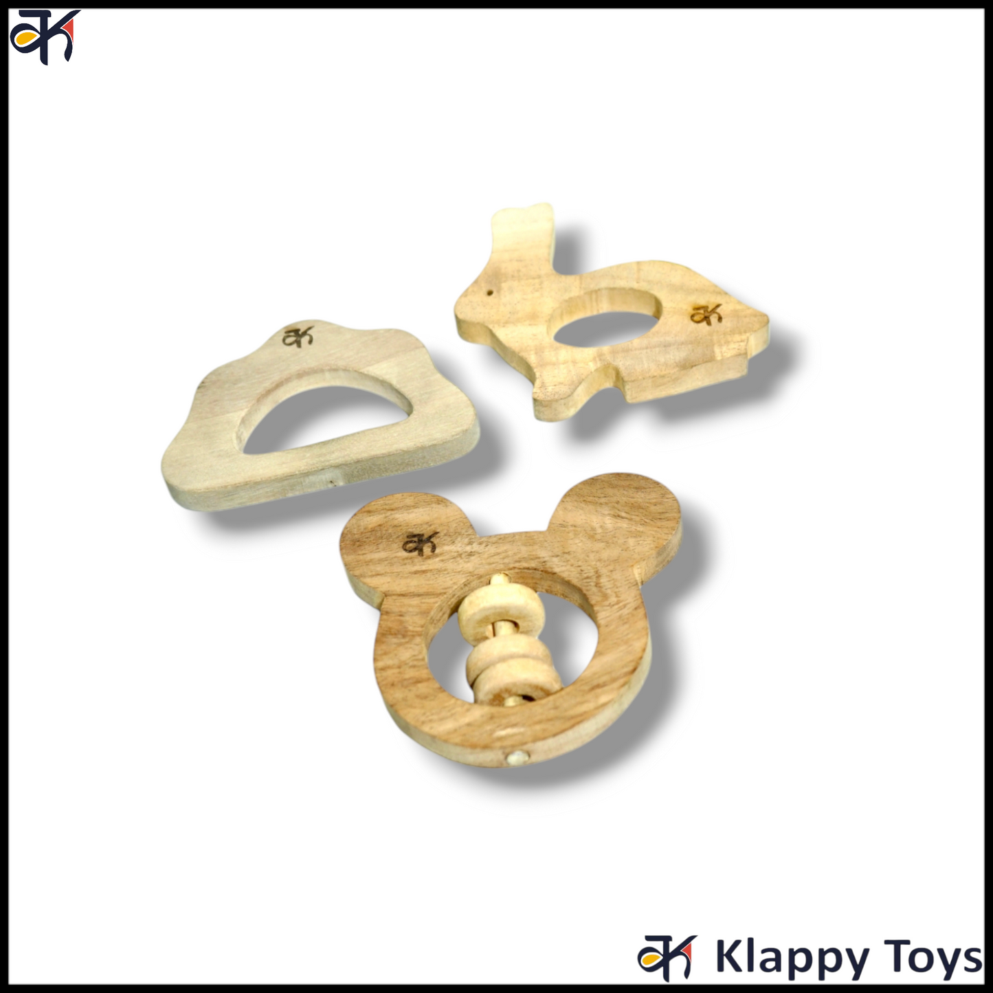 Teethers & Rattle Cloud Rabbit & Micky rattle
