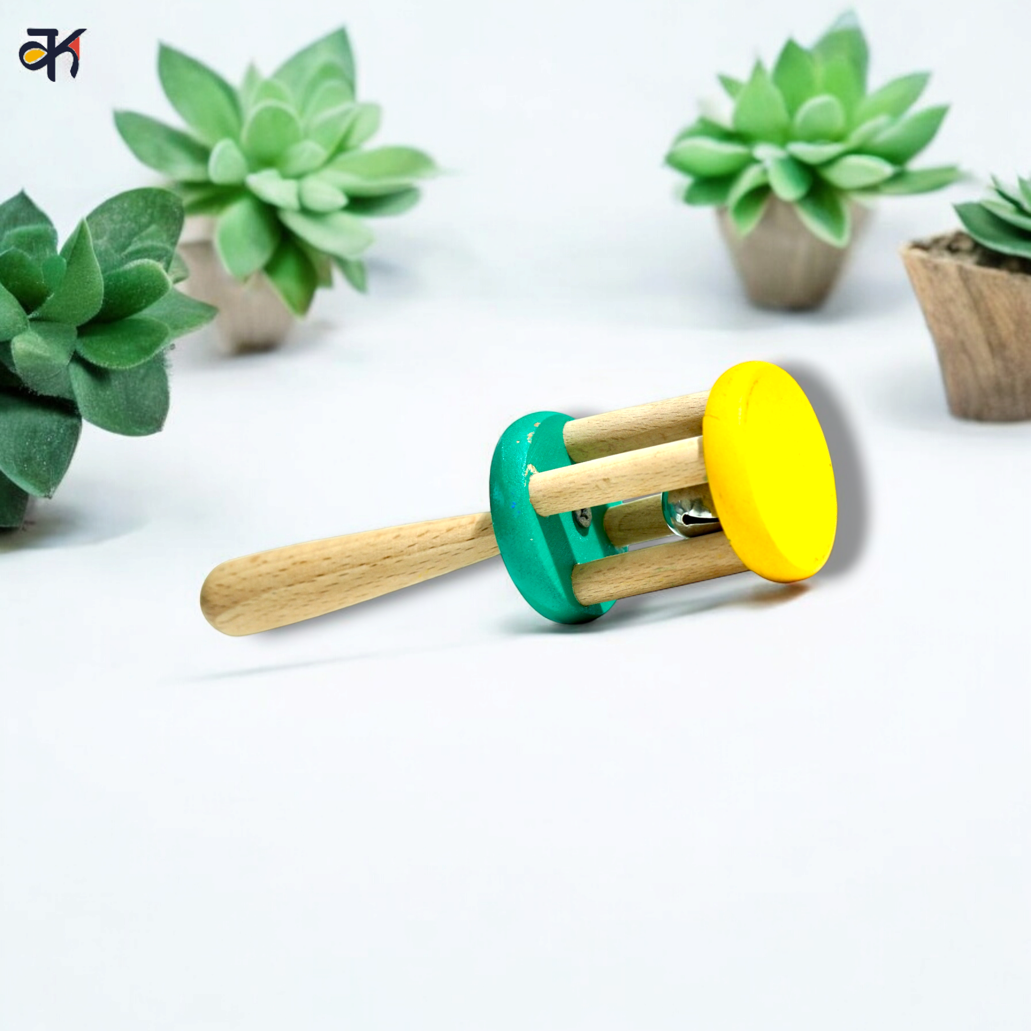 Wooden Rattles - Caged Handle – Klappy Toys