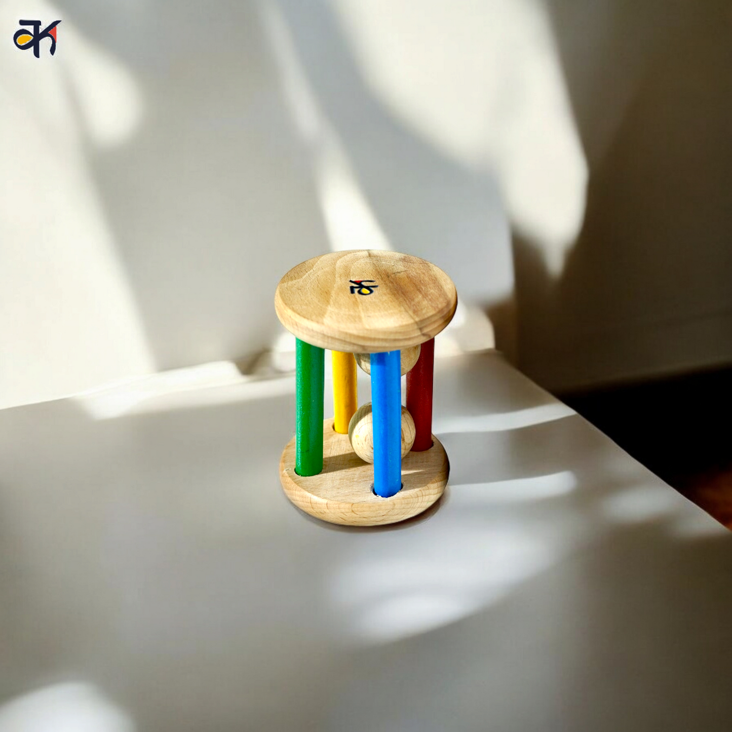 Wooden Rattles - Rolling Tumbler Rattle