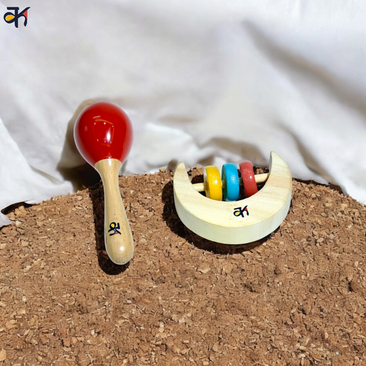 Maracas & moon rattle