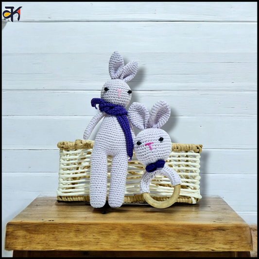 Bunny set purple