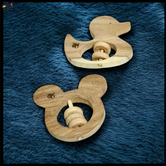 Rattle combo Micky & Duck rattle